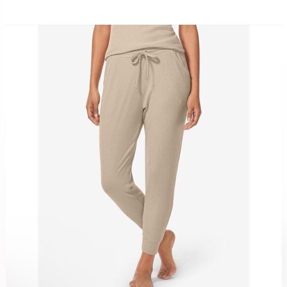 Tommy John Ribbed Jogger Pants color is  doeskin. Woman's small. - Picture 1 of 7